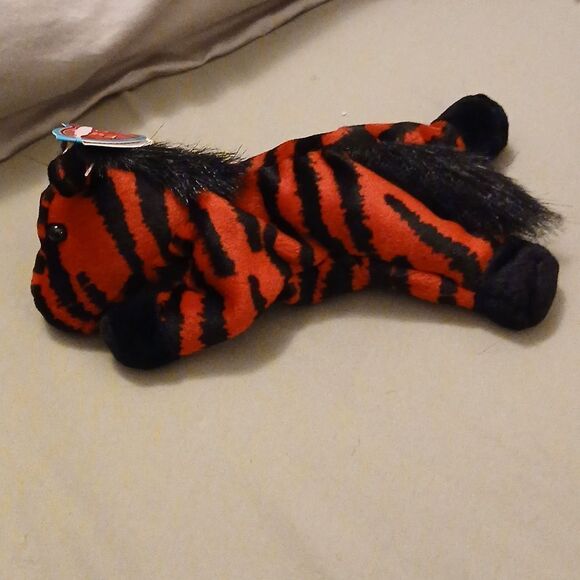 🩷Avon Full O' Beans Collectible Plushie, ZOE THE ZEBRA. Complete with Birthday - Picture 2 of 9